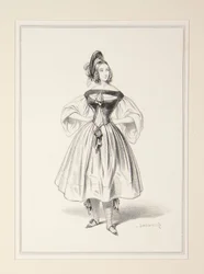 Nouveau travestissement de Gavarni. Exécuté par Babin, ...
