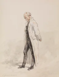 Vieil homme en manteau blanc