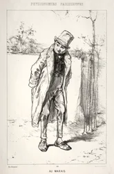 Physionomies parisiennes: Au Marais, 1869