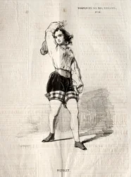 Souvenirs du Bal Chicard : Pistolet, 1843
