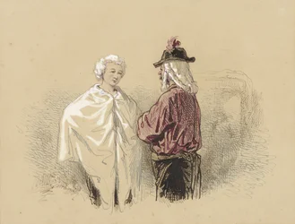 Deux hommes en conversation