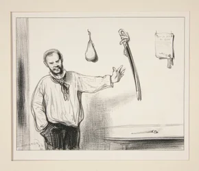 Un parchemin, un sabre, une blague