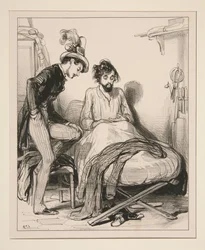 Voyons ! trente et quinze quarante-cinq, (dix) et dix trois livres cinq...