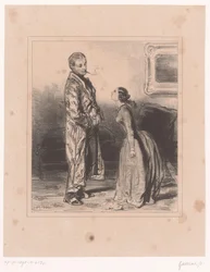 Femme criant sur son mari