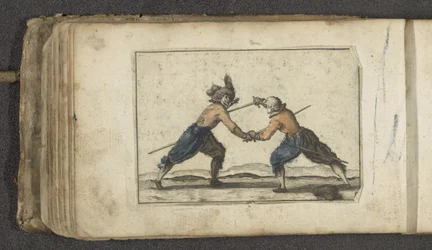 Deux acteurs en combat
