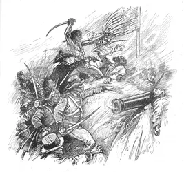 Ils ont lutté pour escalader le rempart, 1902