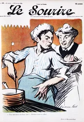 Deux cuisinières au fourneau