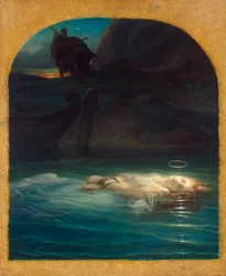 Martyr chrétien noyé dans le Tibre sous le règne de Dioclétien, 1853