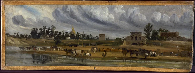 Rives de la Seine à la barrière de la Cunette, près du Champ-de-Mars (1820)