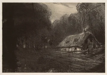 Chaumière dans la forêt