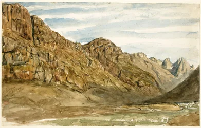 Falaises rocheuses le long de la Romanche