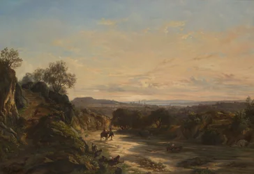 Sur la route de Nice, vers 1844