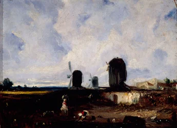 Moulins sur les plaines de Montrouge, vers 1820