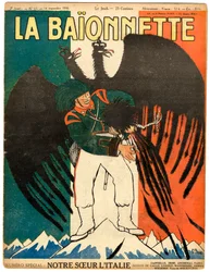 Couverture de "La Baïonnette", Satirique en couleurs