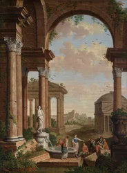 Paysage avec Ruines Romaines