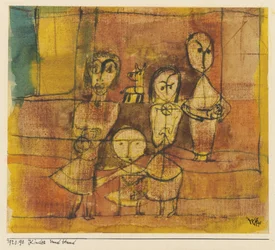 Enfants et chien, 1920