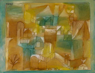Façade brun-vert