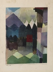 Foehn dans le jardin de Marc, 1915