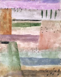 Paysage avec peupliers, 1929