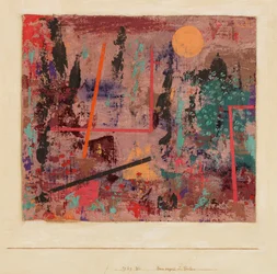 Début de la construction du jardin, 1929