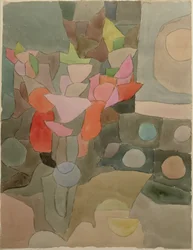 Nature morte avec des glaïeuls