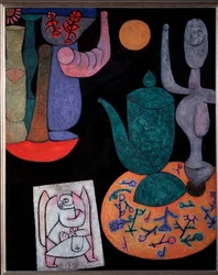 Nature morte sur fond noir