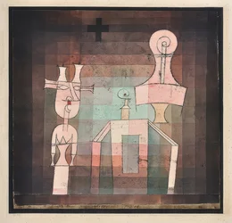 Nature morte avec sculptures