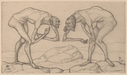 Deux hommes, se croyant mutuellement de rang supérieur, se rencontrent, 1903