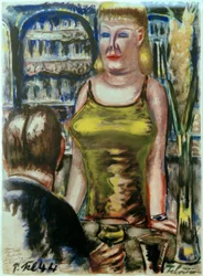 Dame en jaune avec monsieur