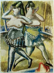Deux danseuses de cirque