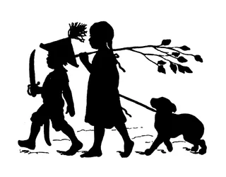 Silhouette par Paul Konewka (lithographie)