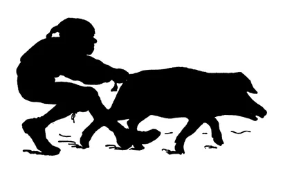 Silhouette par Paul Konewka (lithographie)