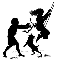 Silhouette par Paul Konewka (lithographie)
