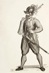 Arquebusier du 16ème siècle.