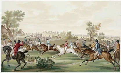 Course de chevaux, début 19ème siècle - dans « Directoire, consulat et empire » par Paul Lacroix