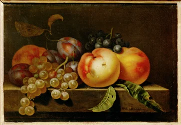 Pêches, pruneaux et raisins ...