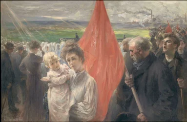 Une grève à Saint-Ouen