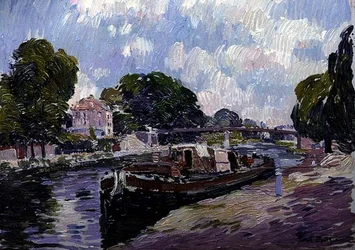 Le bateau-canal, Bougival
