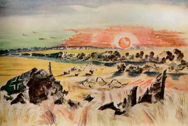 Bombardier dans le maïs, 1940