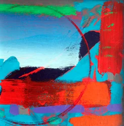 Paysage abstrait, 2024 (acrylique sur panneau)