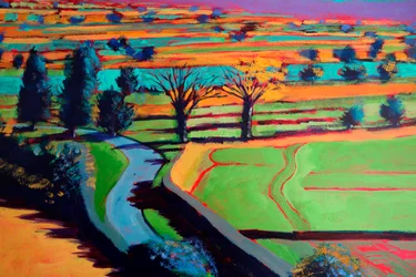 Afternoon #4 (détail), 2024 (acrylique sur panneau)