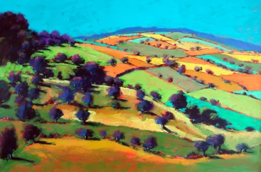 Barrowwake regardant vers le nord-ouest, 2025 (acrylique sur panneau)