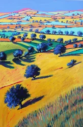 Vallée de Cotswold, 2021 (acrylique sur panneau)