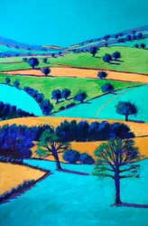 Vallée de Cotswold, 2024 (acrylique sur panneau)