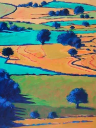 Ferme Ledbury, 2024 (acrylique sur panneau)