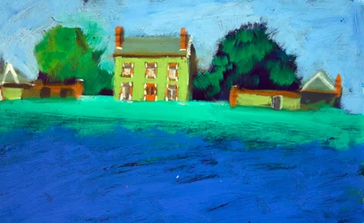 Gîte français, 2024 (acrylique sur papier)