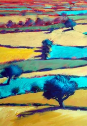 From Ragged Stone (Detail #2), 2025 (acrylique sur panneau)