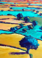 From Ragged Stone (Detail #3), 2025 (acrylique sur panneau)