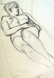 Life Drawing I, 2024 (conte sur papier)