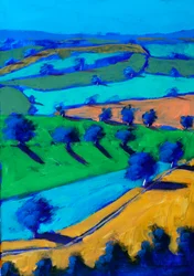 Looking North, 2024 (acrylique sur panneau)